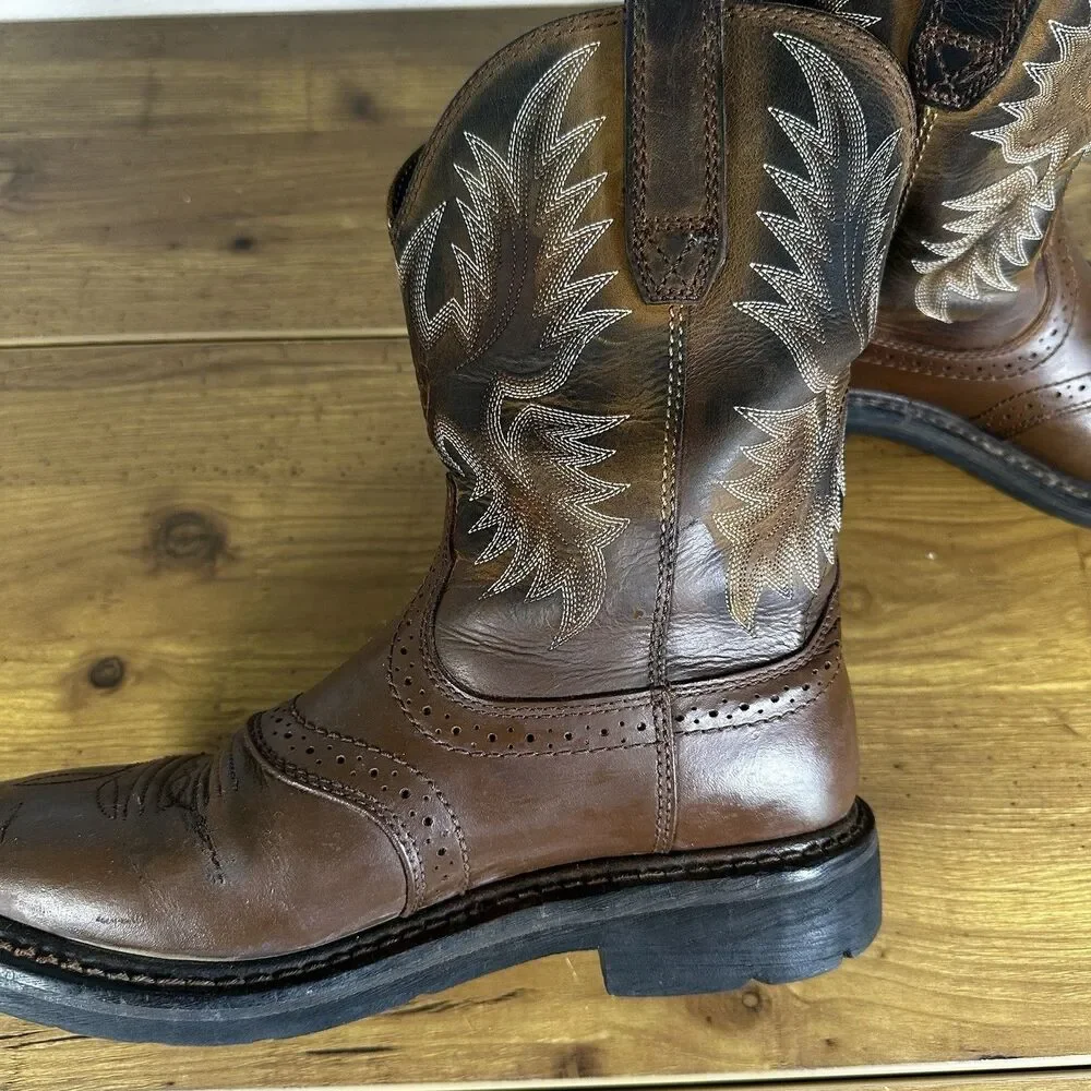 Ariat Sierra Men’s 7D  Pull-On Work Cowboy Boots